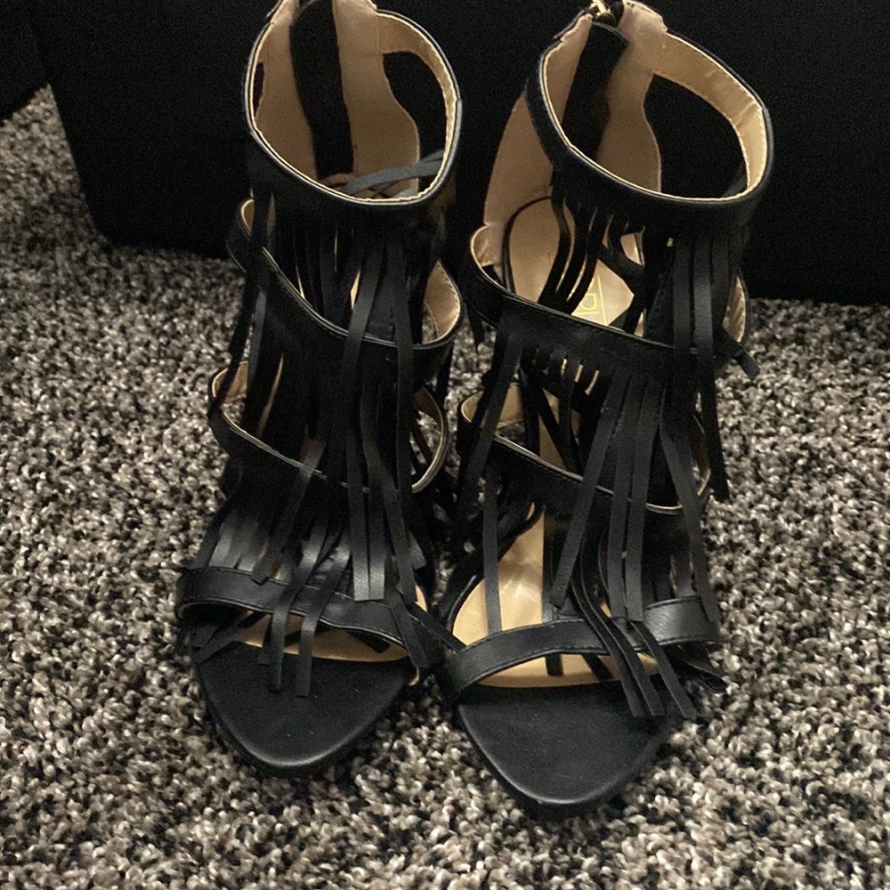 fringe heels